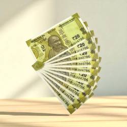 Rs 20 India Banknote Issue Fancy Number Ending 786 Set Of 10 Notes Prefix 00 Gem Unc Unique and Rare