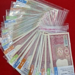 2 Rupee Signature Set B-11 to B-36 Total 26 Notes
