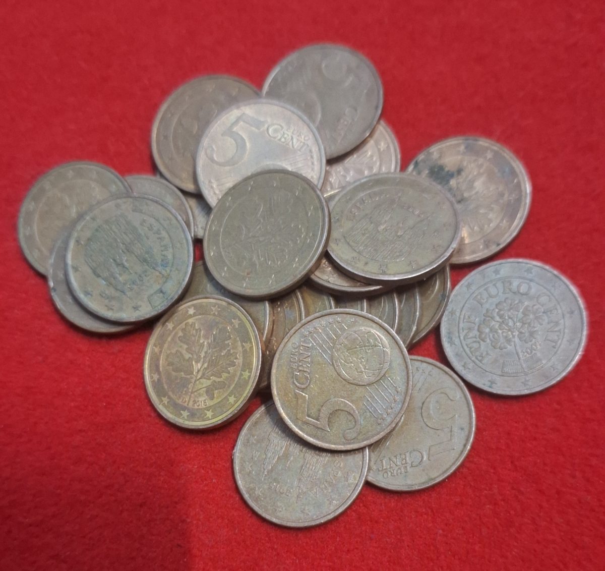 5 Euro Cent 25 Piece Given