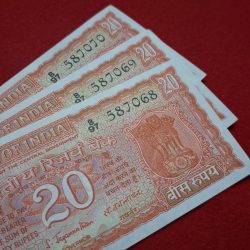 E-2 20 Rupee Note Each Note Price 1575