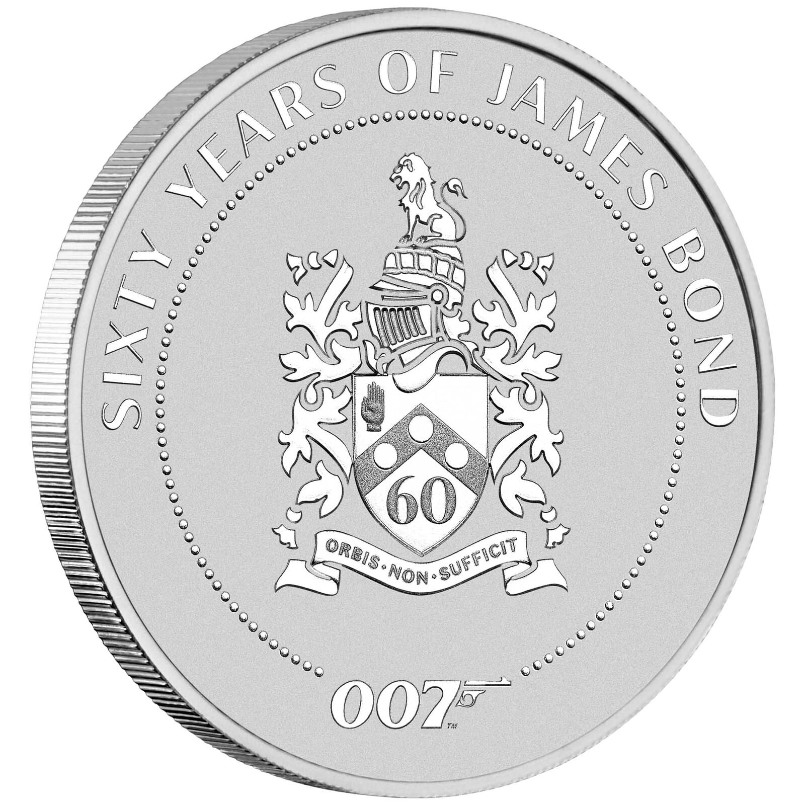 2022 1oz Silver Coin 60 years of James Bond - Family Crest Perth Mint Coin in Card