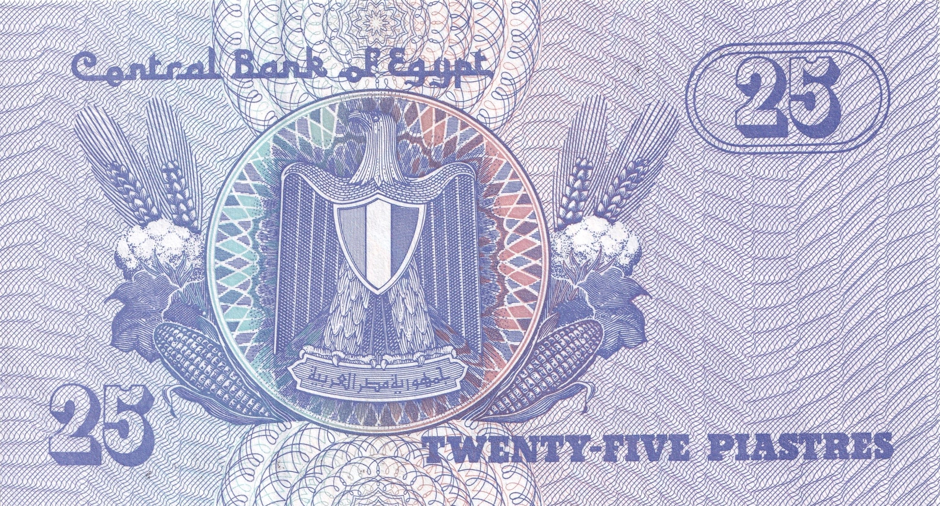 25 Piastres of Egypt Country (AD 1998-2008) with Al-Sayida Aisha Mosque