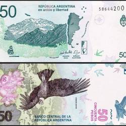 Argentina 50 Pesos Banknote 2018 ND P363a2 UNC Unique and Rare