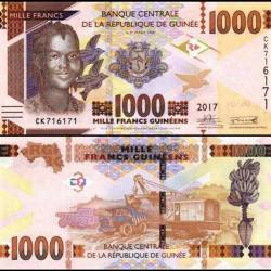 Guinea 1000 Francs Banknote 2017 P48b UNC Unique and Rare