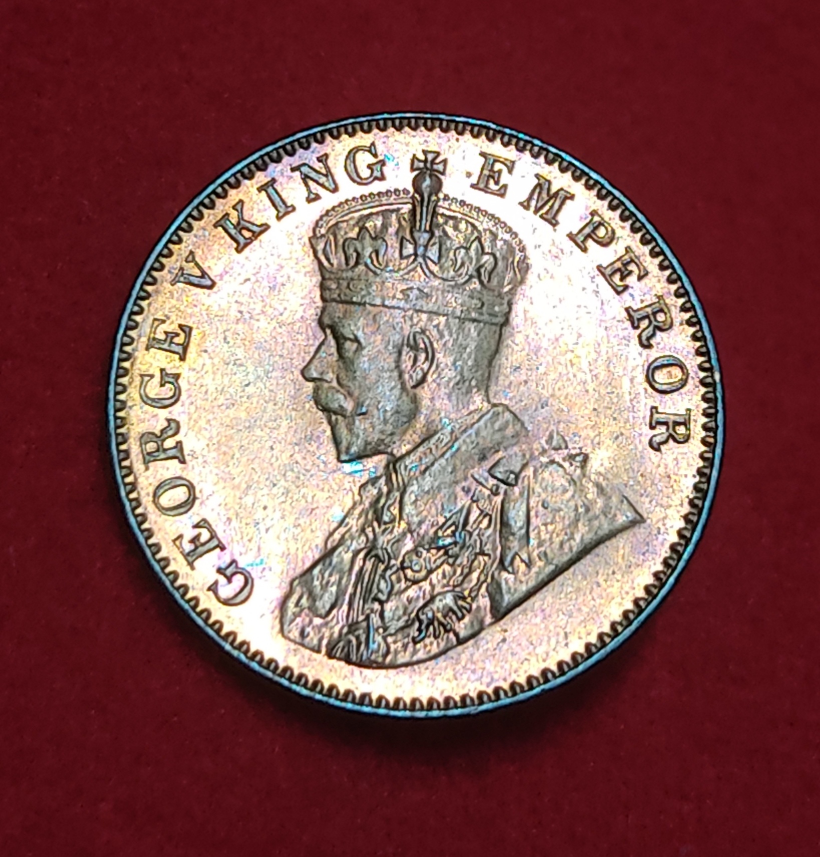 One Quarter Anna (Copper) George V 1936 Bombay Mint GEM UNC Condition Weight 4.85 GMS