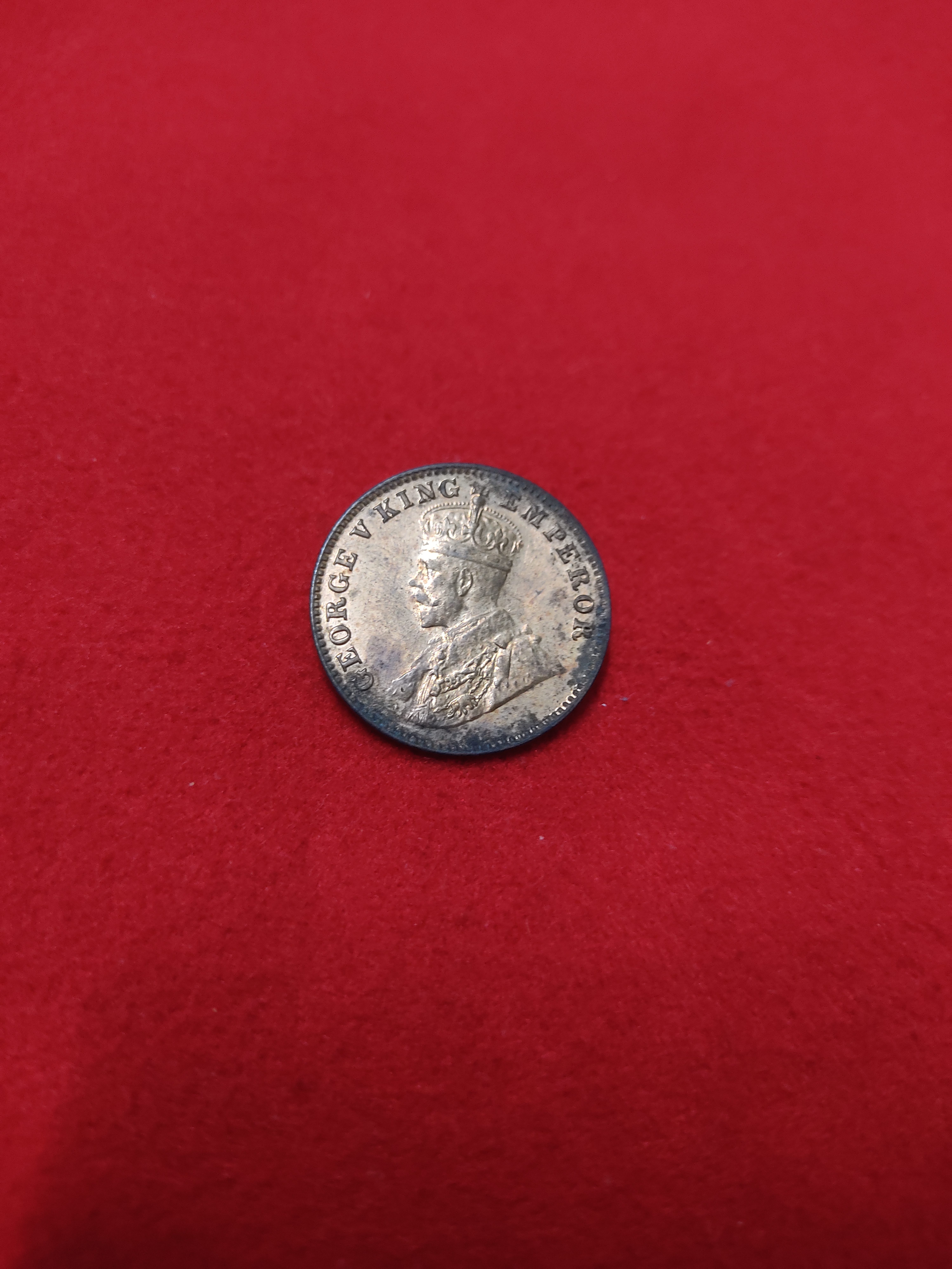 One Quarter Anna (Copper) George V 1927 Bombay Mint Weight 4.85 GMS