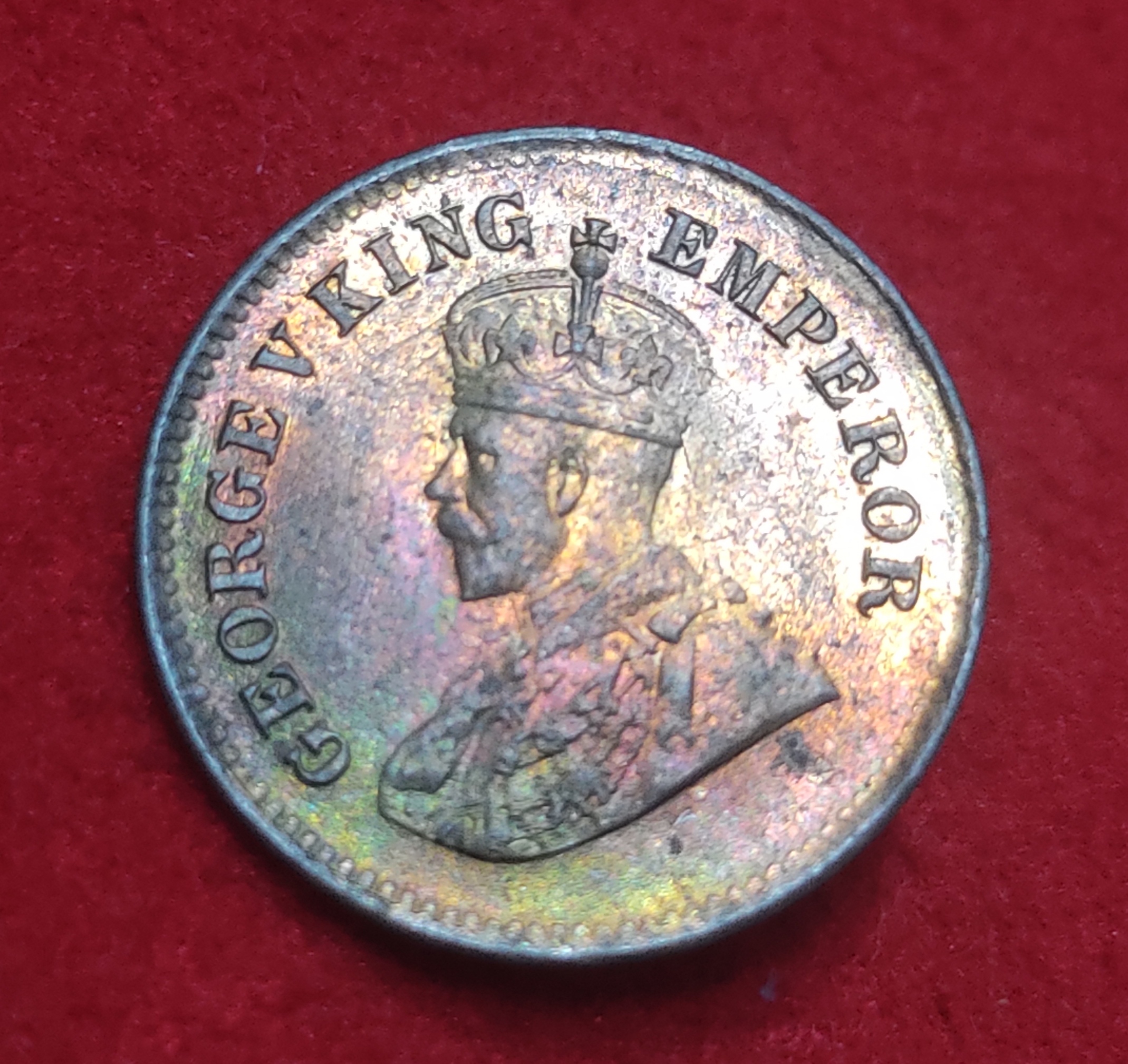 1/2 Pice George V 1934 Calcutta Mint GEM UNC Condition