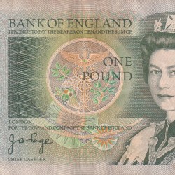 › United Kingdom › England 1 Pound - Elizabeth II Rare Note