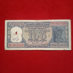 Rare Note 100 Rs Daimond Issue Note Governor PC Bhattacharya Same Note Given A15