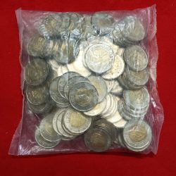 20 Rs Akam Scare Coin 2022 Year Hyderabad Mint RBI Sealed Packet 100 Pcs
