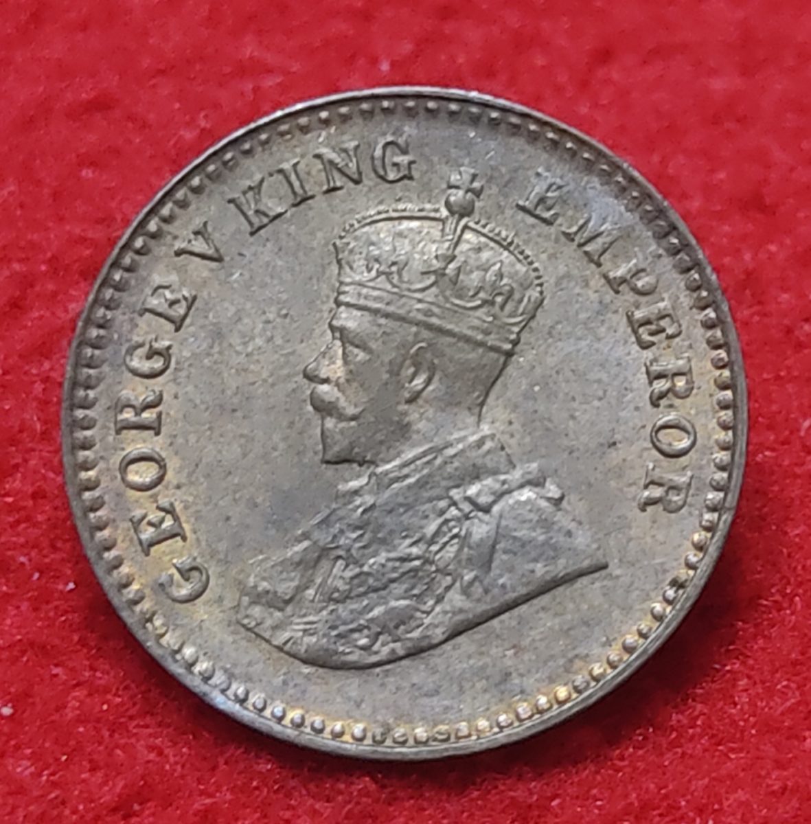 1/12 Anna George V 1914 Calcutta Mint