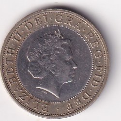 United Kingdom Elizabeth II 1999 - Rugby World Cup Rare Commemorative issue Bimetallic Coin # I-820