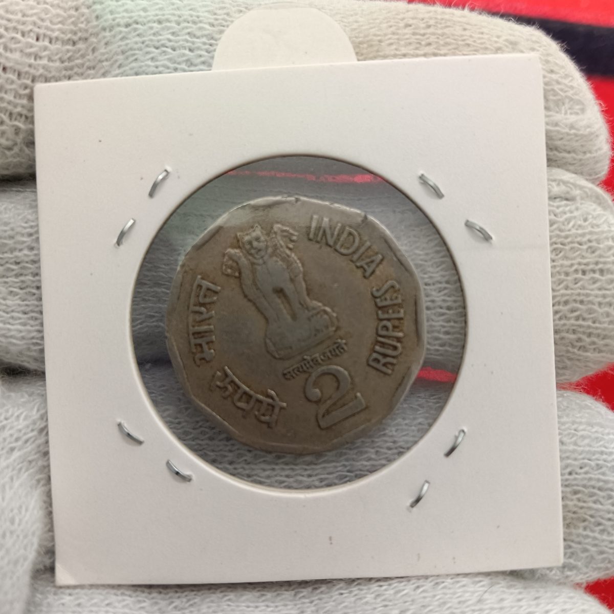 Extremely Rare 2 Rs Coin Copper Nickel Subash Chandra Bose Ji 1996 Year Calcutta Mint Extra fine Condition or Small Cud Error