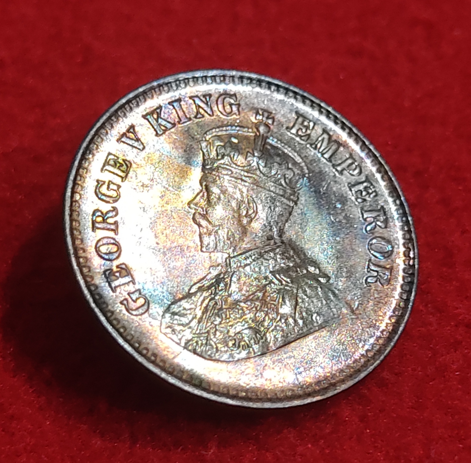 1/2 Pice George V Year 1921 Calcutta Mint GEM UNC Condition High Luster Coin