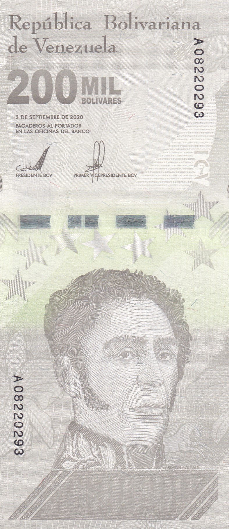 Venezuela 200 Bolívares GEM UNC Rare Bank note