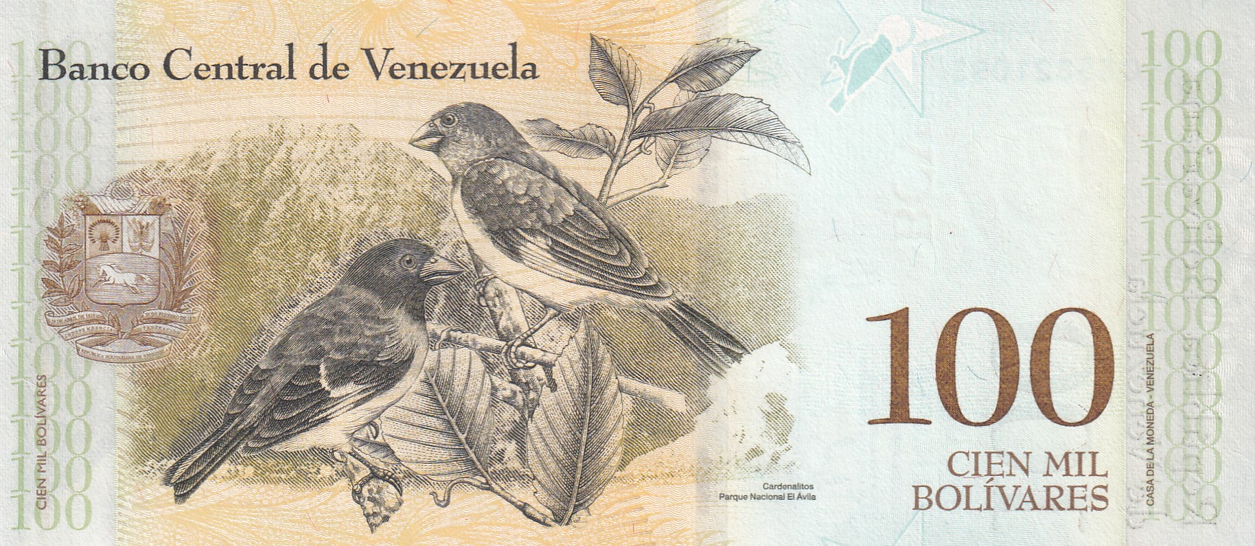 Venezuela 100 Bolivariana GEM UNC Rare Bank note