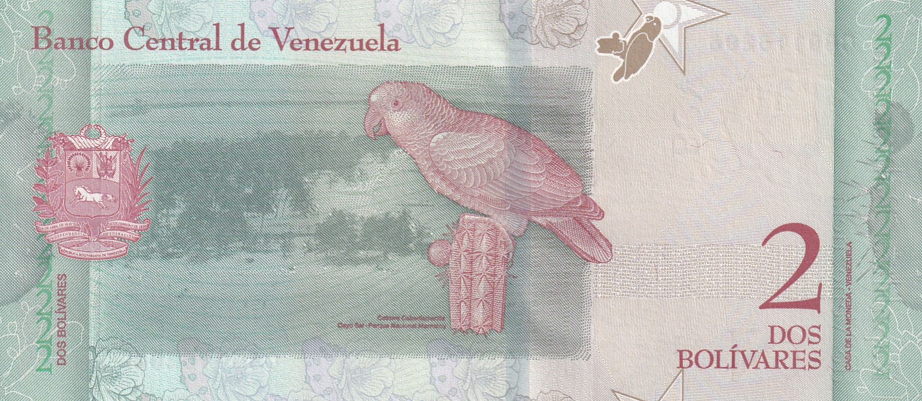 Venezuela 2 Bolívares GEM UNC Rare Bank note