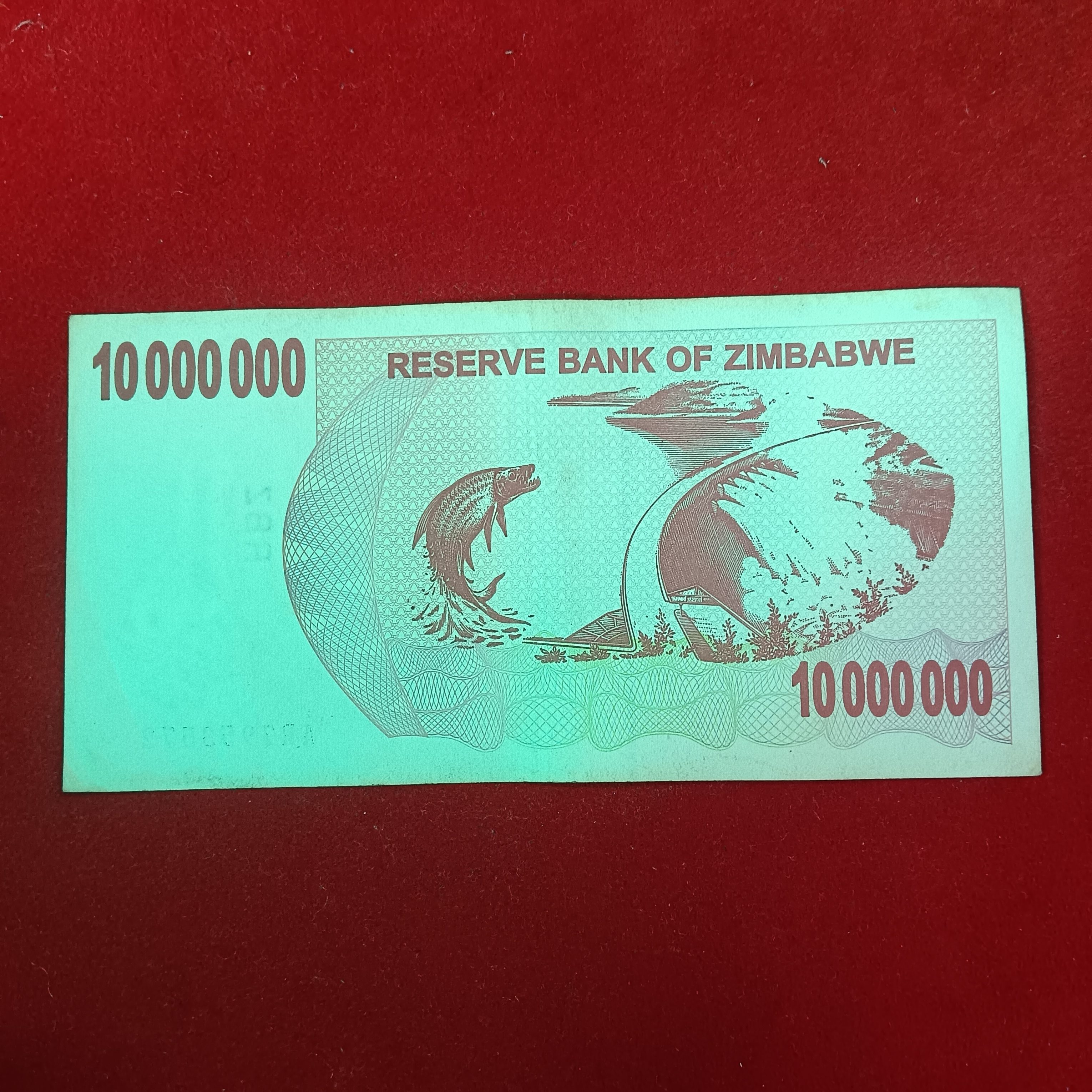 10000000 Ten Million Dollars Issue Date 30 Th June 2008 Year Good Condition Note Reserve Bank of Zimbabwe