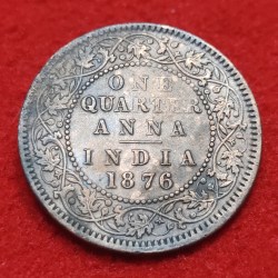 One Quarter Anna Victoria Queen 1976 Calcutta Mint