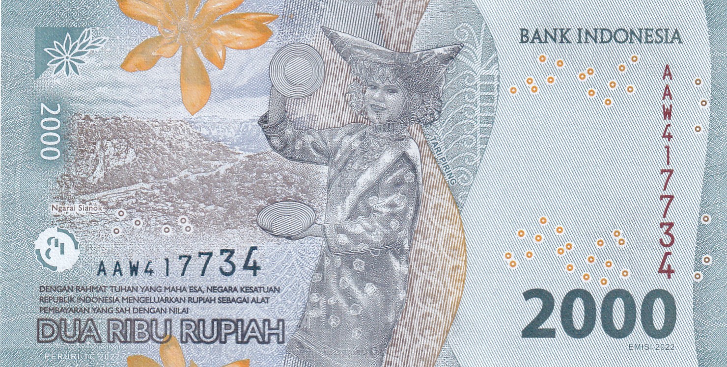 Indonesia (1949-date) 2000 Rupiah GEM UNC Rare Bank note