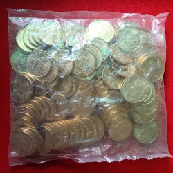 Five Rs Nickel Brass Coin Shri Mata Vaishno Devi Shrine Board 2012 Year RBI Sealed Packet 100 Pcs Bombay Mint Gem Bunc Condition