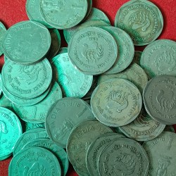 One Rs Copper Nickel International Youth Year 1985 Year Scare Coin 50 Pcs Given