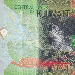 Kuwait ½ Dinar Rare Note