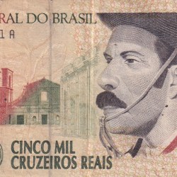 Brazil 5000 Cruzeiros Reais Rare Note