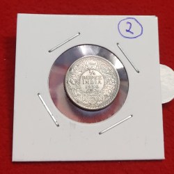 1/4 Rupee George V 1936 Calcutta Mint UNC Condition
