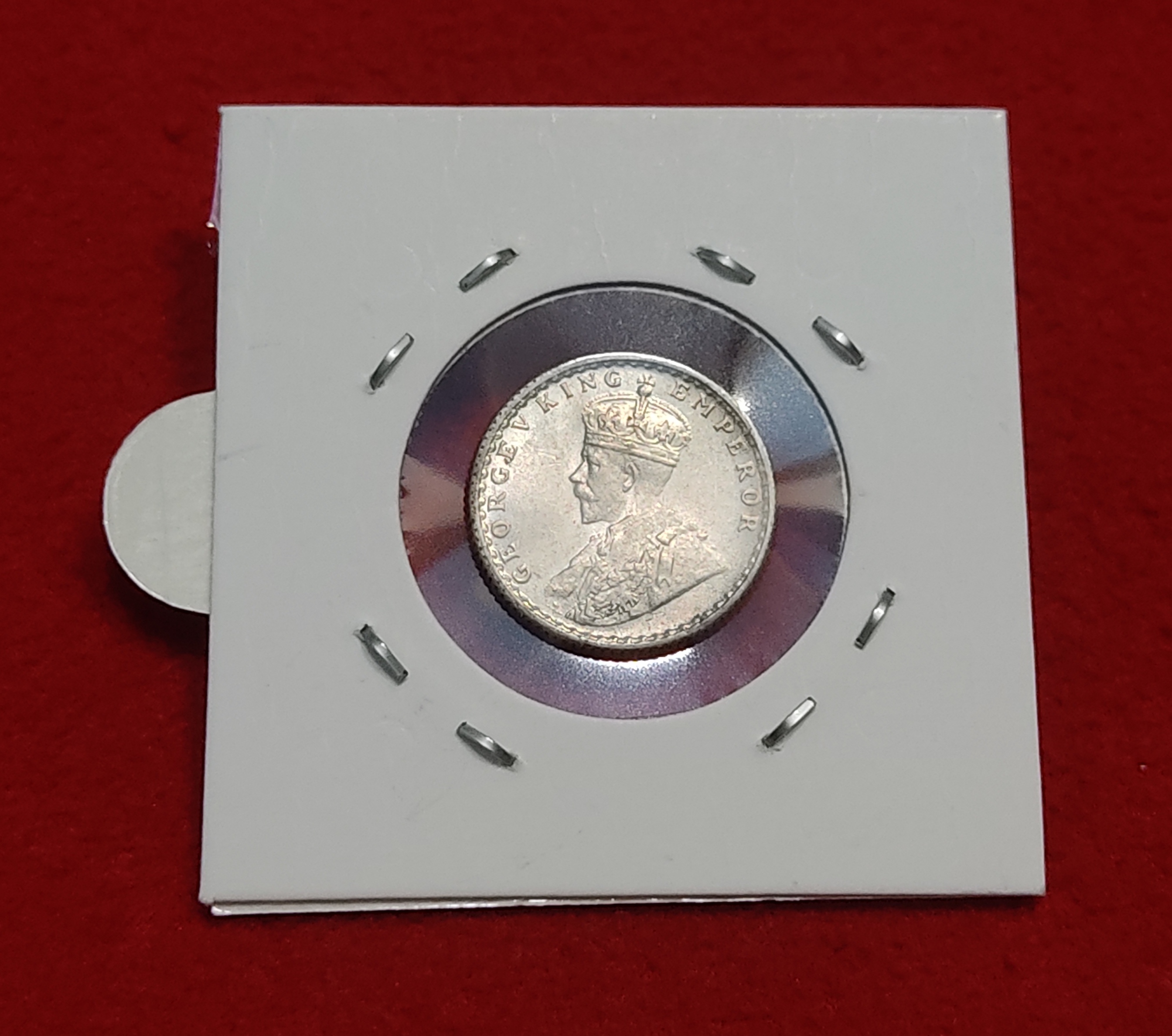 1/4 Rupee George V Year 1936 Calcutta Mint UNC Condition