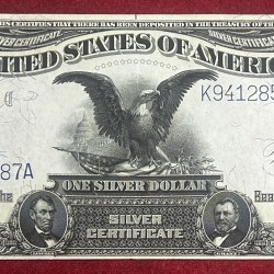 America $1 1899 Year United States black eagle Large Size Notes top condition extermaly rare note