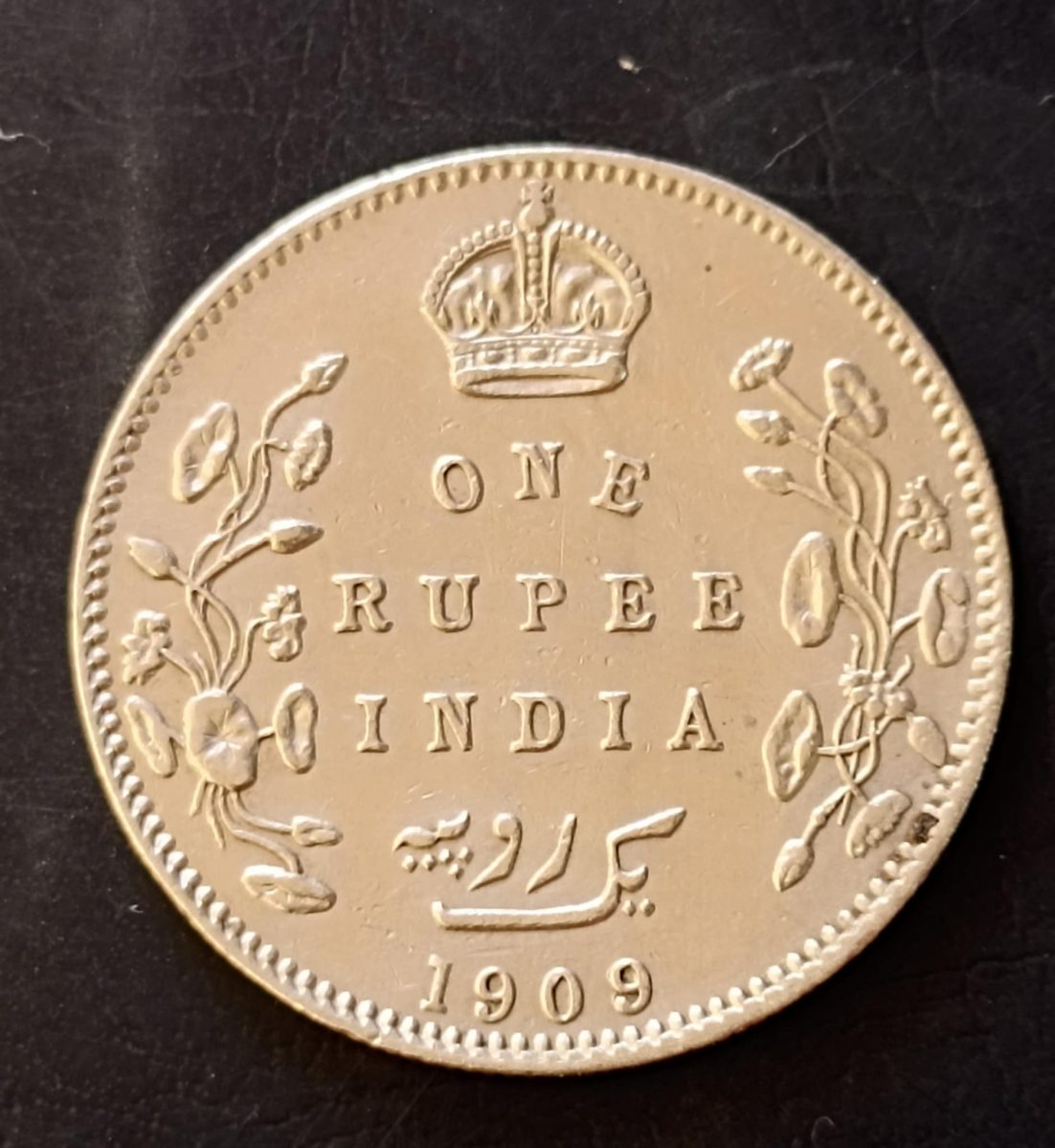 Silver British India King and emperor Edward VII Full silver Year 1909 Excellent condition Same and similar piece available