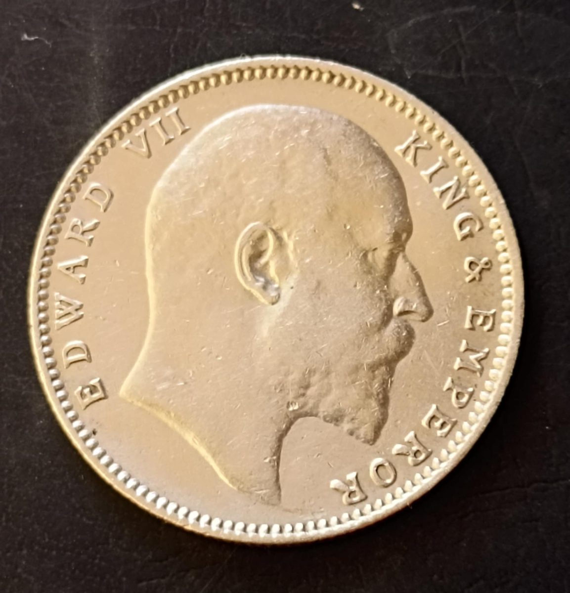 Silver British India King and emperor Edward VII Full silver Year 1909 Excellent condition Same and similar piece available