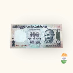Rs 100 India Banknote Massive Error One Side No Number Very Unique Bimal Jalan Issue