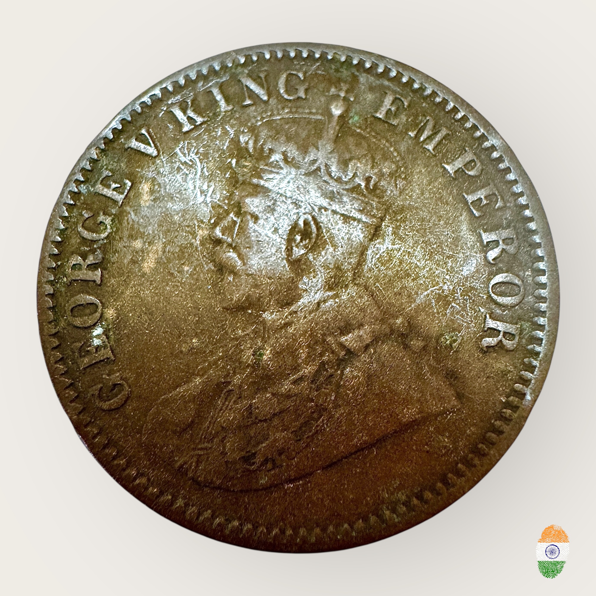 British India King George V One Quarter Anna Unique and Rare