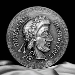 Valentinian III Roman Empire 1 Oz Silver Coin 5$ Cook Islands 2021 Extreme Rare Issue