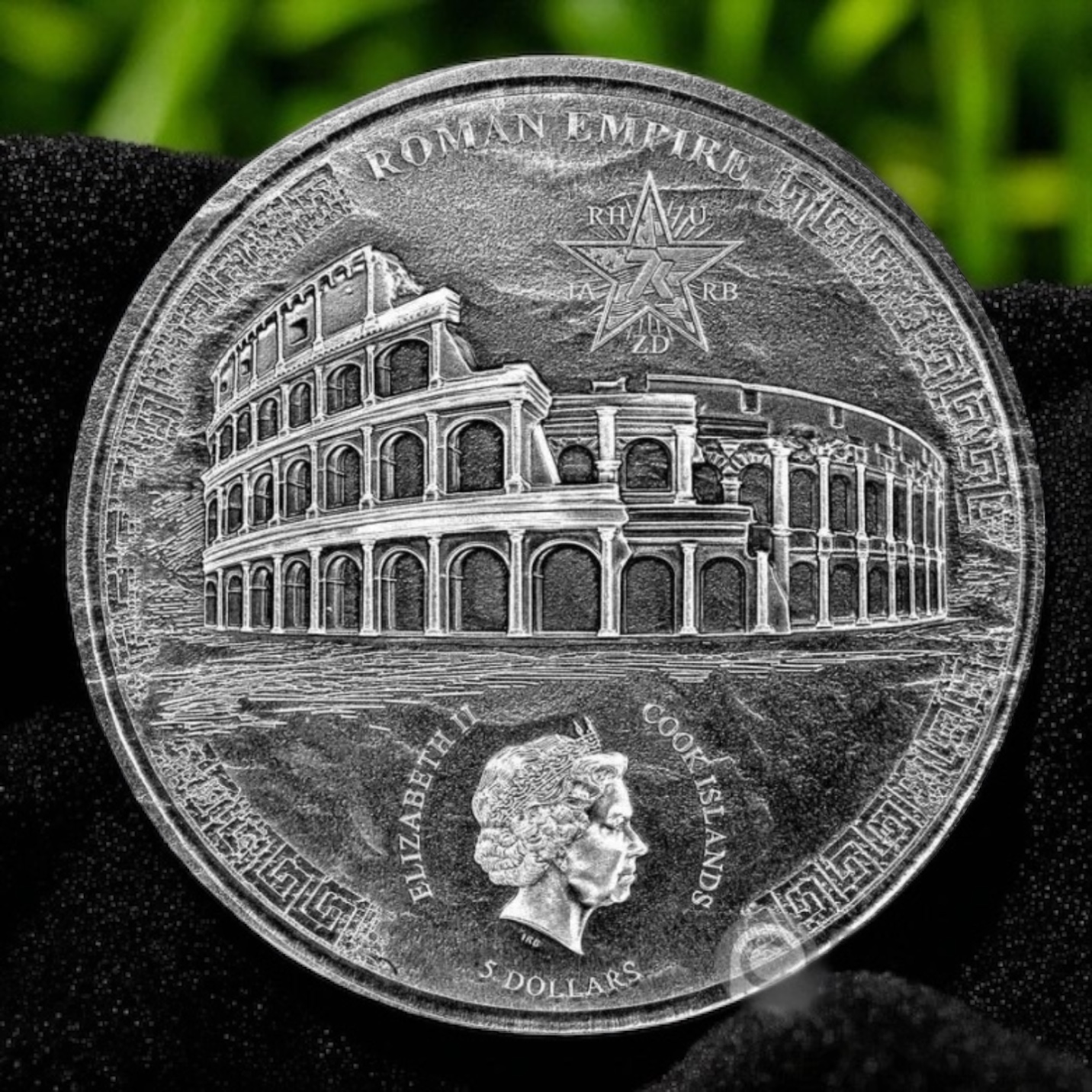 Valentinian III Roman Empire 1 Oz Silver Coin 5$ Cook Islands 2021 Extreme Rare Issue