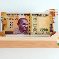 Rs 200 India Banknote Misprint Error Extra Paper Unique and Rare