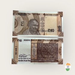Rs 10 India Banknote Mega Number Shift And Jumbled Banknote Error Very Unique and Rare