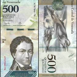 Venezuela 500 Bolivar Fuerte Banknote 2017 P94b UNC Unique and Rare