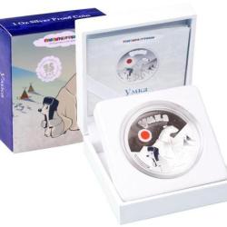 Cook Islands 2011 5$ Cartoon Umka Polar Bear 1 Oz Siver Coin Limit 2000!!!