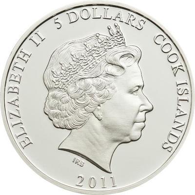 Cook Islands 2011 5$ Cartoon Umka Polar Bear 1 Oz Siver Coin Limit 2000!!!