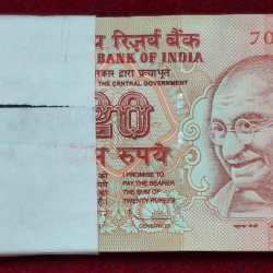 20 Rupees 2009 Governor D.Subbarao Rare Serial Packet