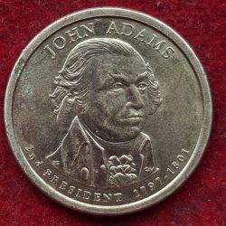 United States 1 Dollar 2007 John Adams Rare Commemorative issue Coin # I-808