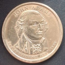 United States 1 Dollar 2007 John Adams Rare Commemorative issue Coin # I-807