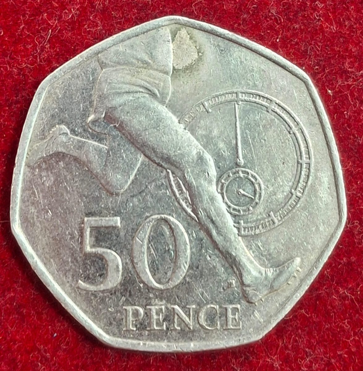 United Kingdom 50 Pence 2004 - Elizabeth II 4th portrait; Four Minute Commemorative issue # I-812