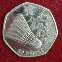 United Kingdom 50 Pence 2011 - Elizabeth II 4th portrait; Badminton Commemorative issue Rare Coin # I-816
