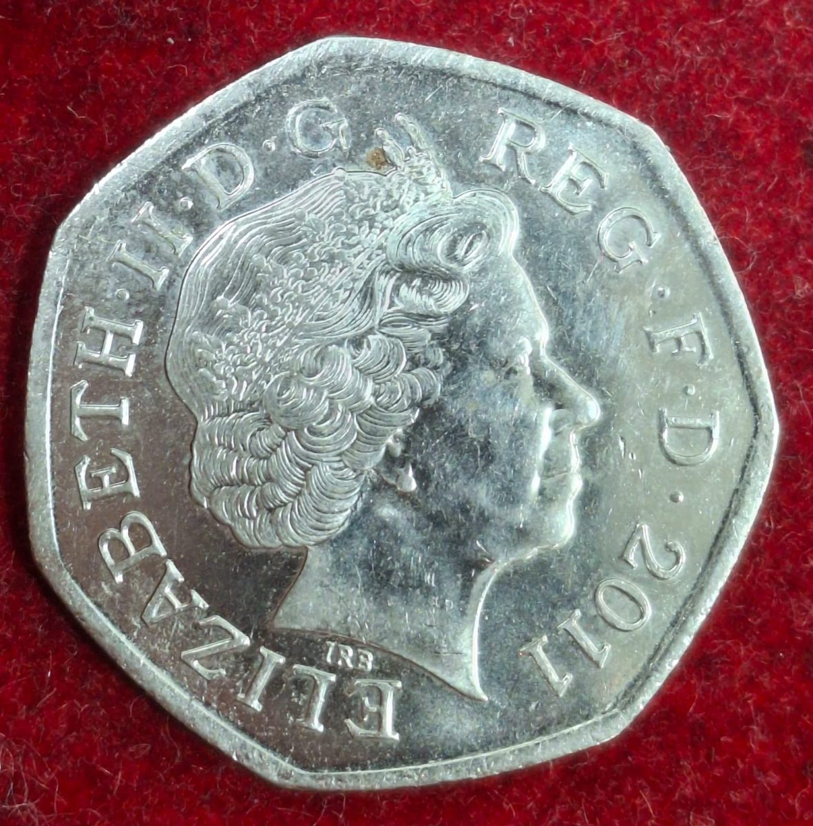 United Kingdom 50 Pence 2011 - Elizabeth II 4th portrait; Badminton Commemorative issue Rare Coin # I-816