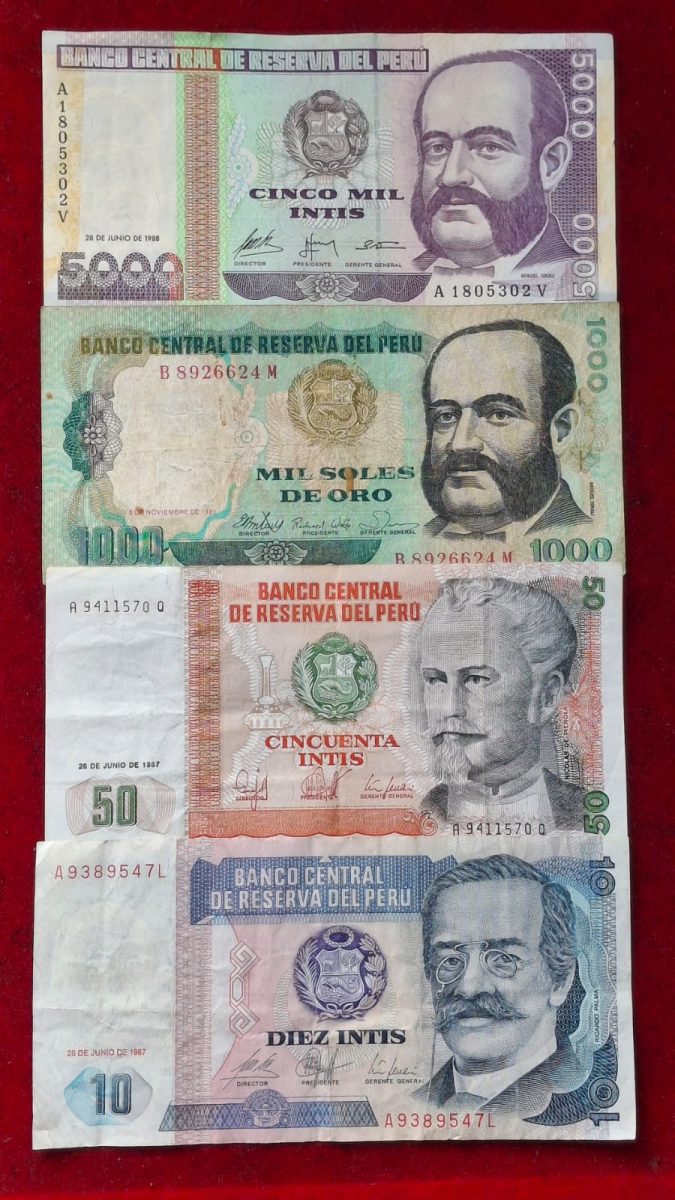 Peru All Different Big Denomination Rare (8 PCS Set ) Lowest Price
