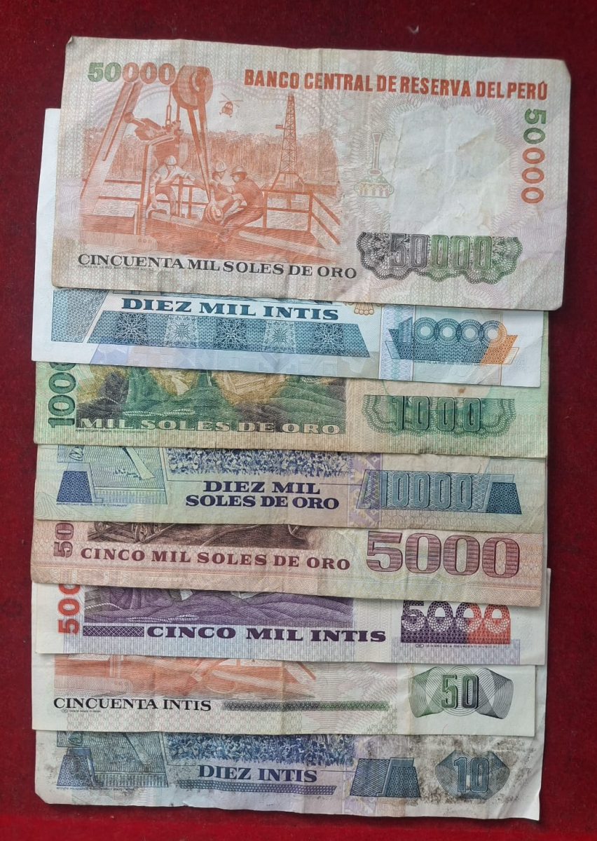 Peru All Different Big Denomination Rare (8 PCS Set ) Lowest Price